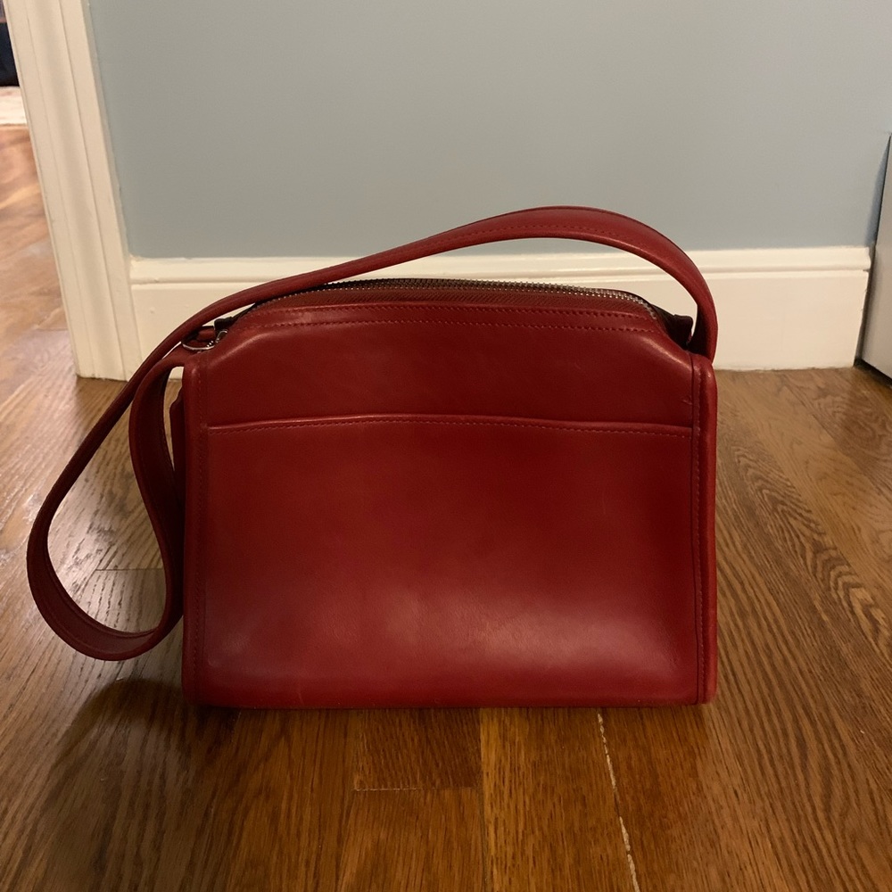 Coach leather shoulder bag
